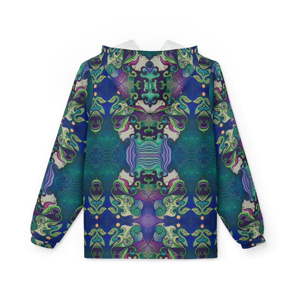 Kaleidoscope Ocean Pattern Windbreaker Jacket #uu97579865