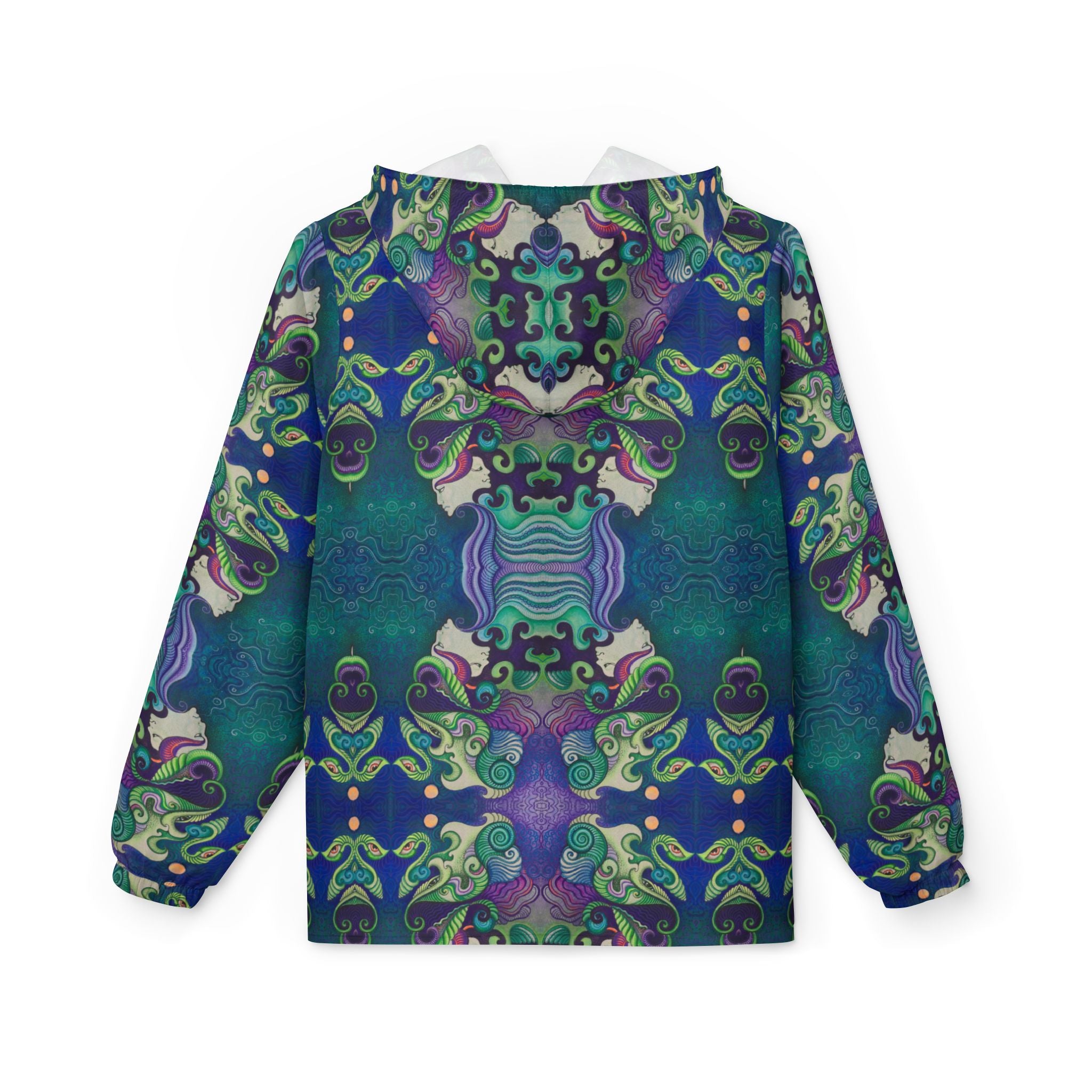 Kaleidoscope Ocean Pattern Windbreaker Jacket #uu97579865