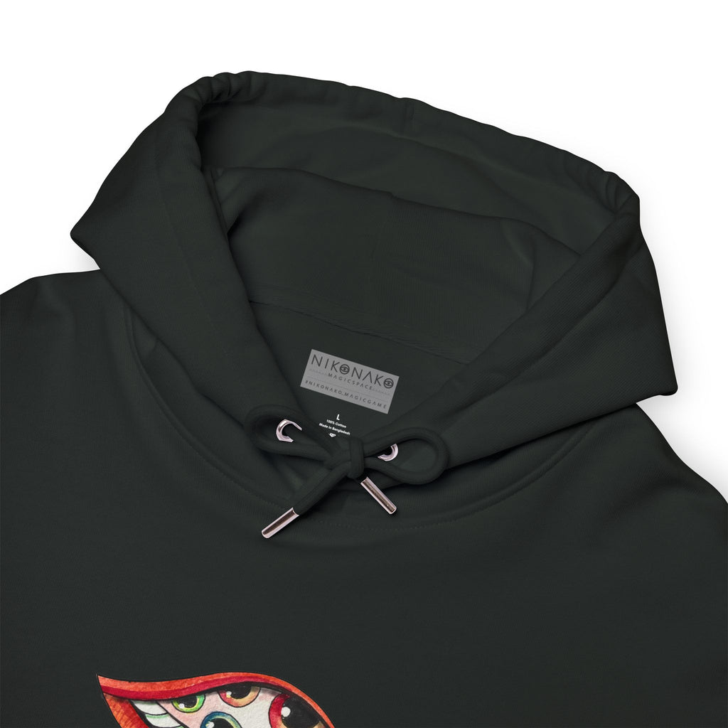 Graphic Hoodie — Colorful Psychedelic Lip & Swirl Design #h4334
