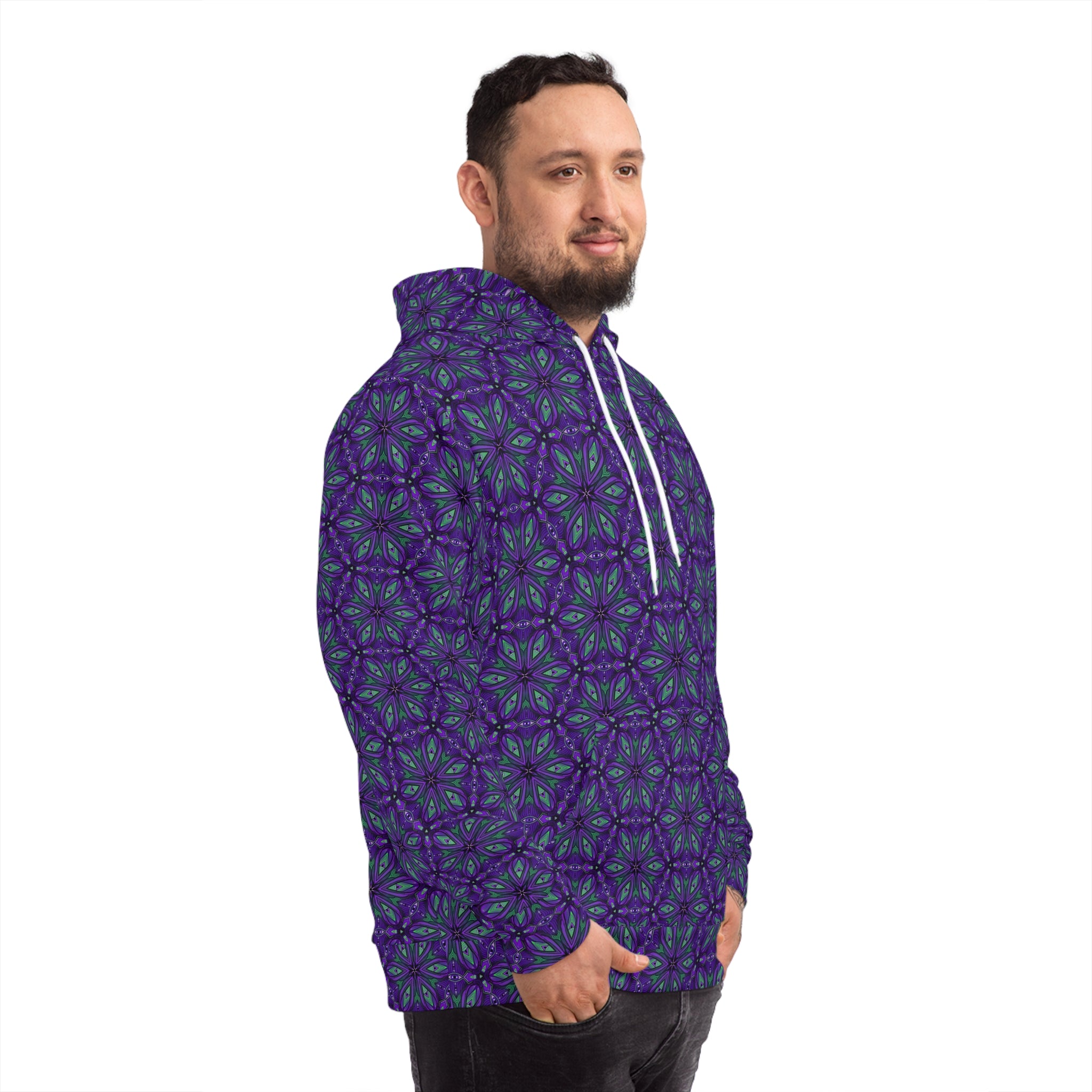 Purple Kaleidoscope All-Over-Print Hoodie #y08744
