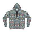 Psychedelic Pattern Athletic Hoodie — Colorful Symmetrical AOP Design #gf87654