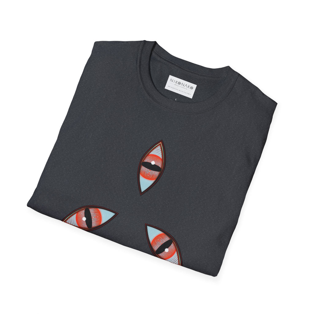 Geometric Tribal Pattern T-Shirt | Kaleidoscope Triangle Eye Motif