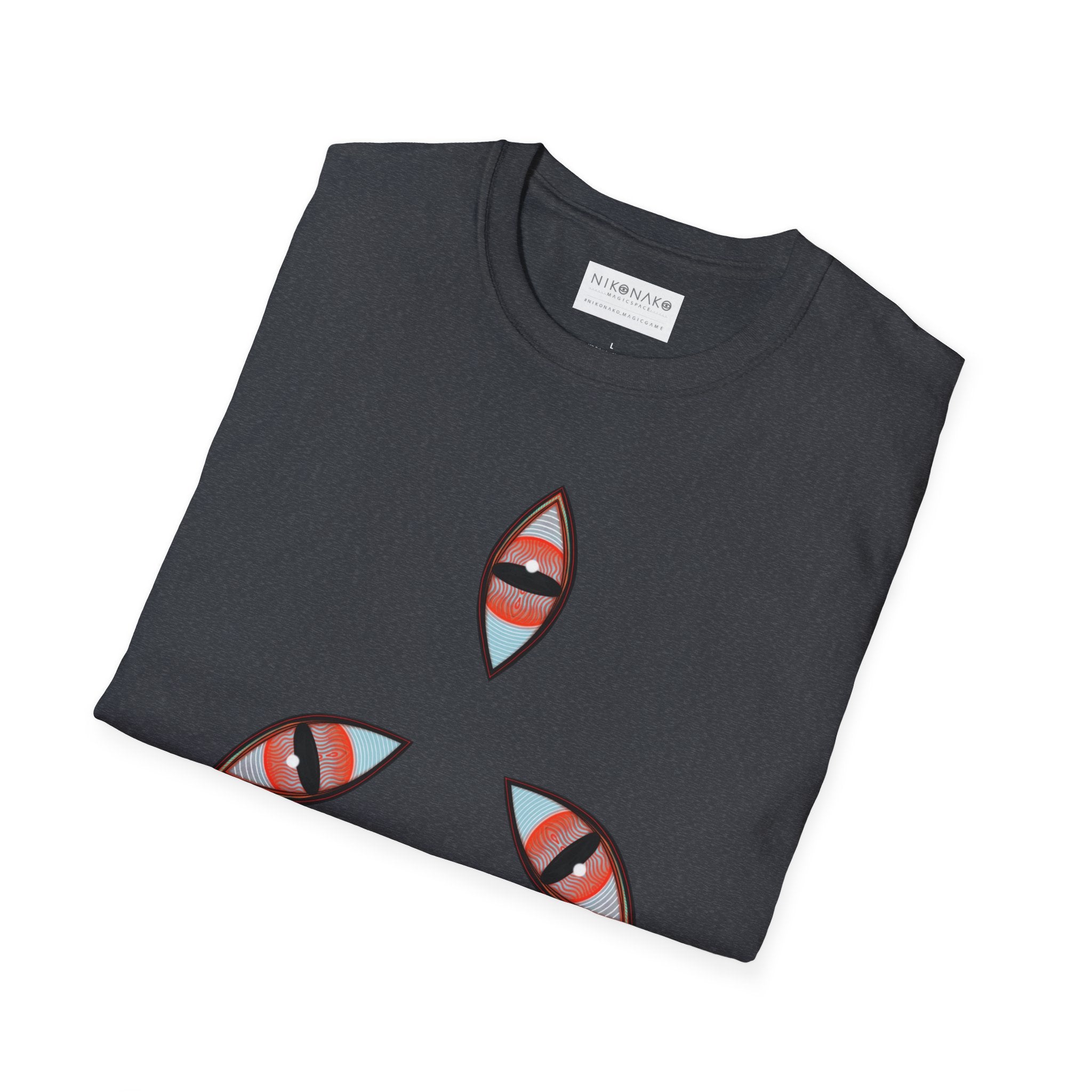 Geometric Tribal Pattern T-Shirt | Kaleidoscope Triangle Eye Motif