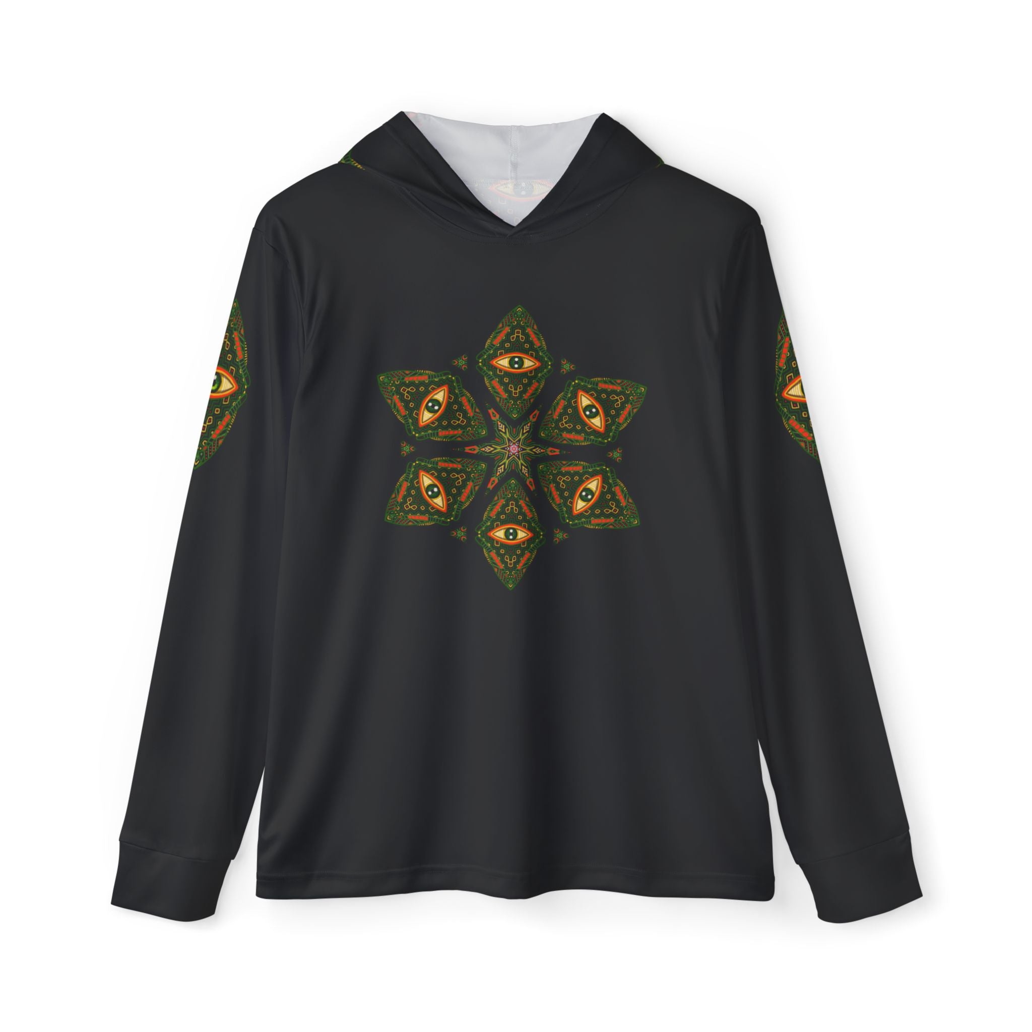 Men's Hoodie — Kaleidoscope Eye Geometric Warmup Hoodie #y98457