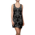 Black Baroque Racerback Dress — Gothic Ornate AOP Midi #ho984556