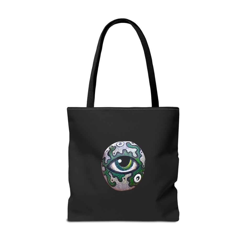 Green Mystic Eye Tote Bag – All-Over Print Gothic Style Shopper #g778975