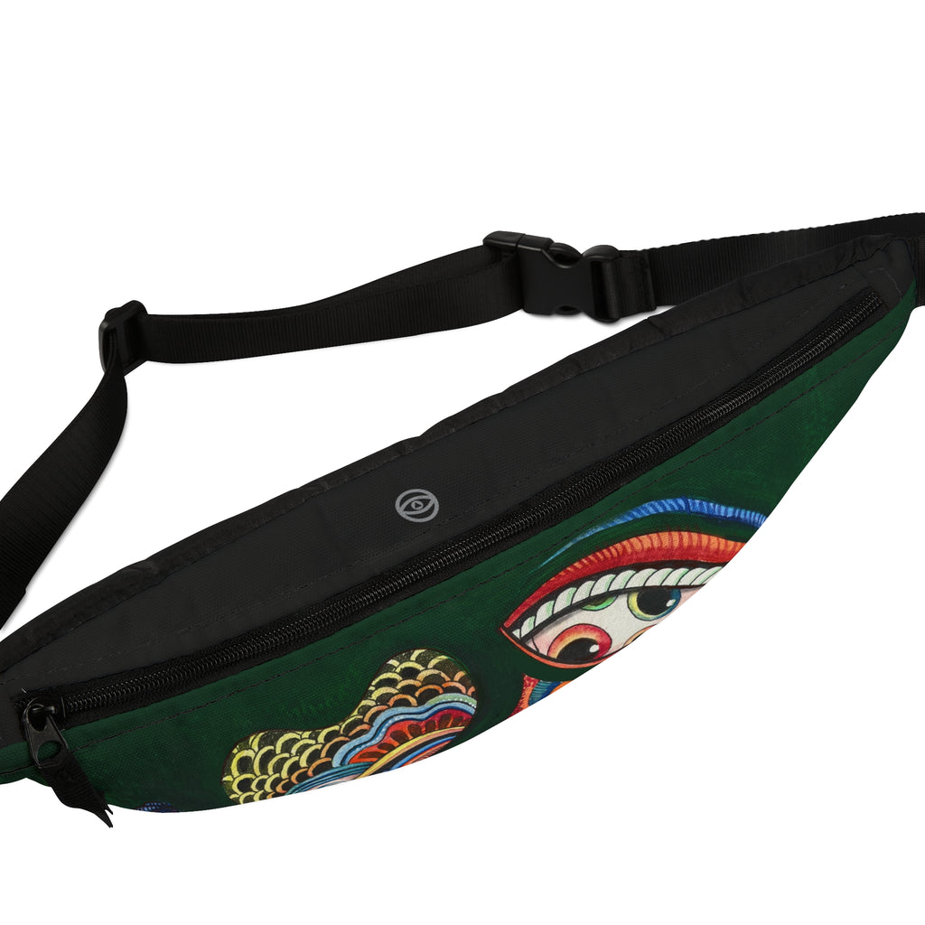 Boho Colorful Eye Print Fanny Pack – Vibrant Festival Waist Bag #as3578
