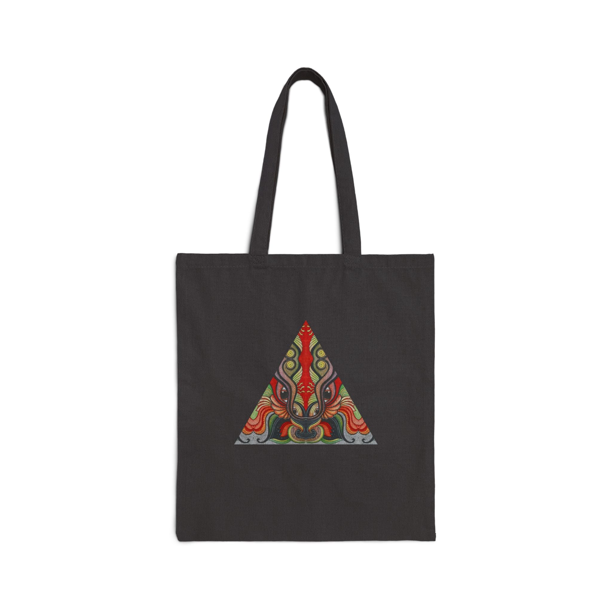 Canvas Tote — Tribal Keyhole & Triangle Art Print #r24687