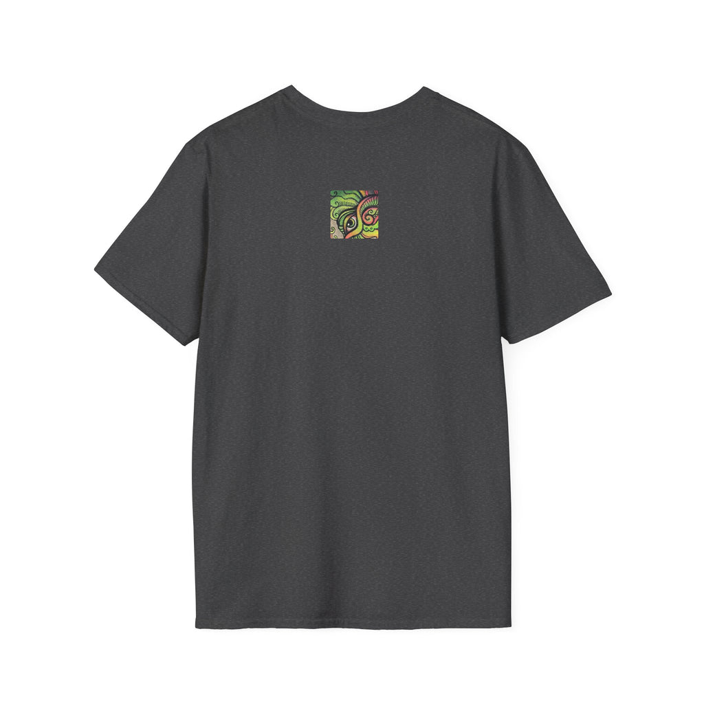 Psychedelic Green Mandala T-Shirt — Abstract Tribal Circle Art Tee #h84210