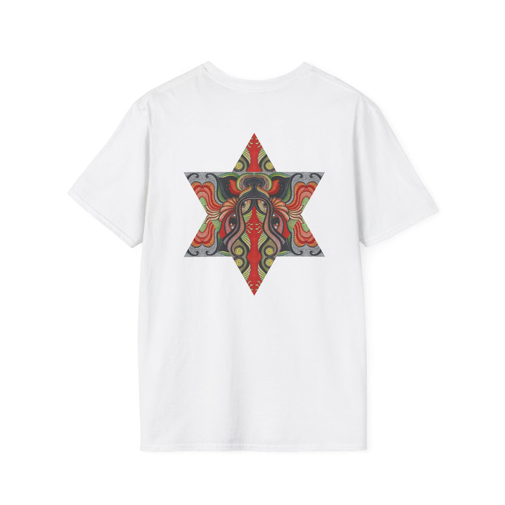 Keyhole & Star Psychedelic Graphic T-Shirt #fd763