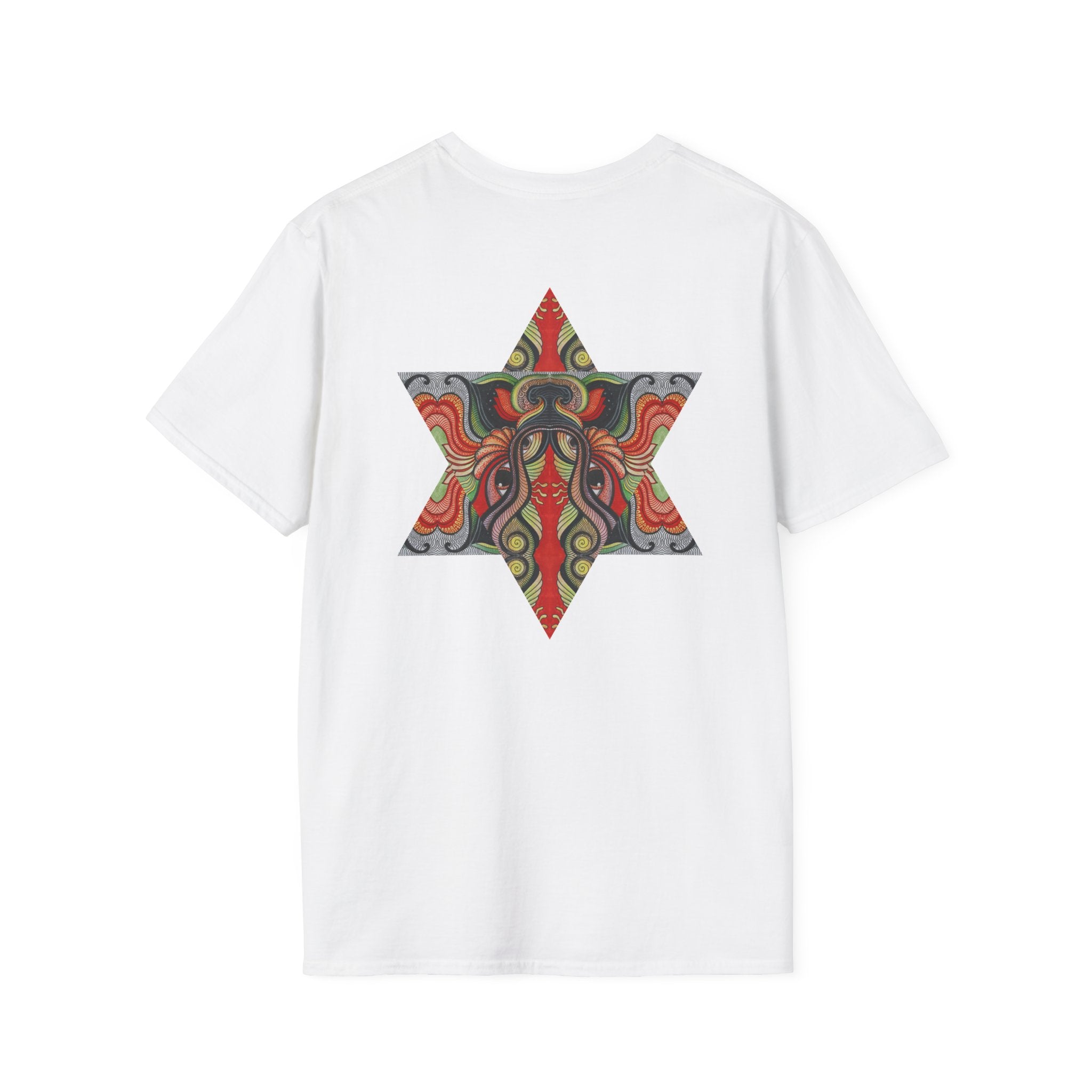 Keyhole & Star Psychedelic Graphic T-Shirt #fd763