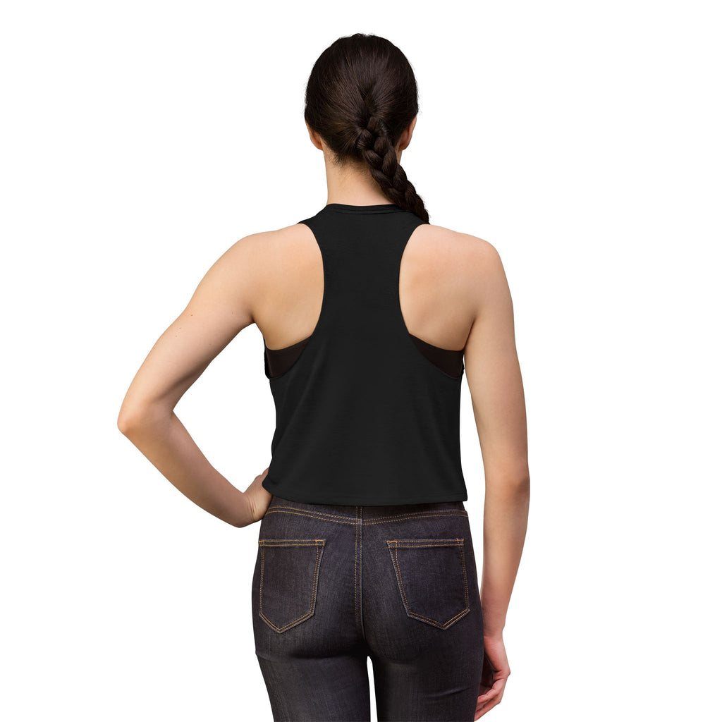 Starburst Peacock Crop Top — Women's Artistic Geometric Tank #w1199663