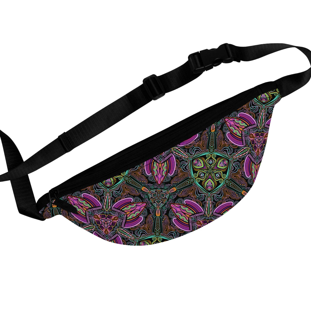 Fanny Pack — Psychedelic Floral Pattern Waist Bag