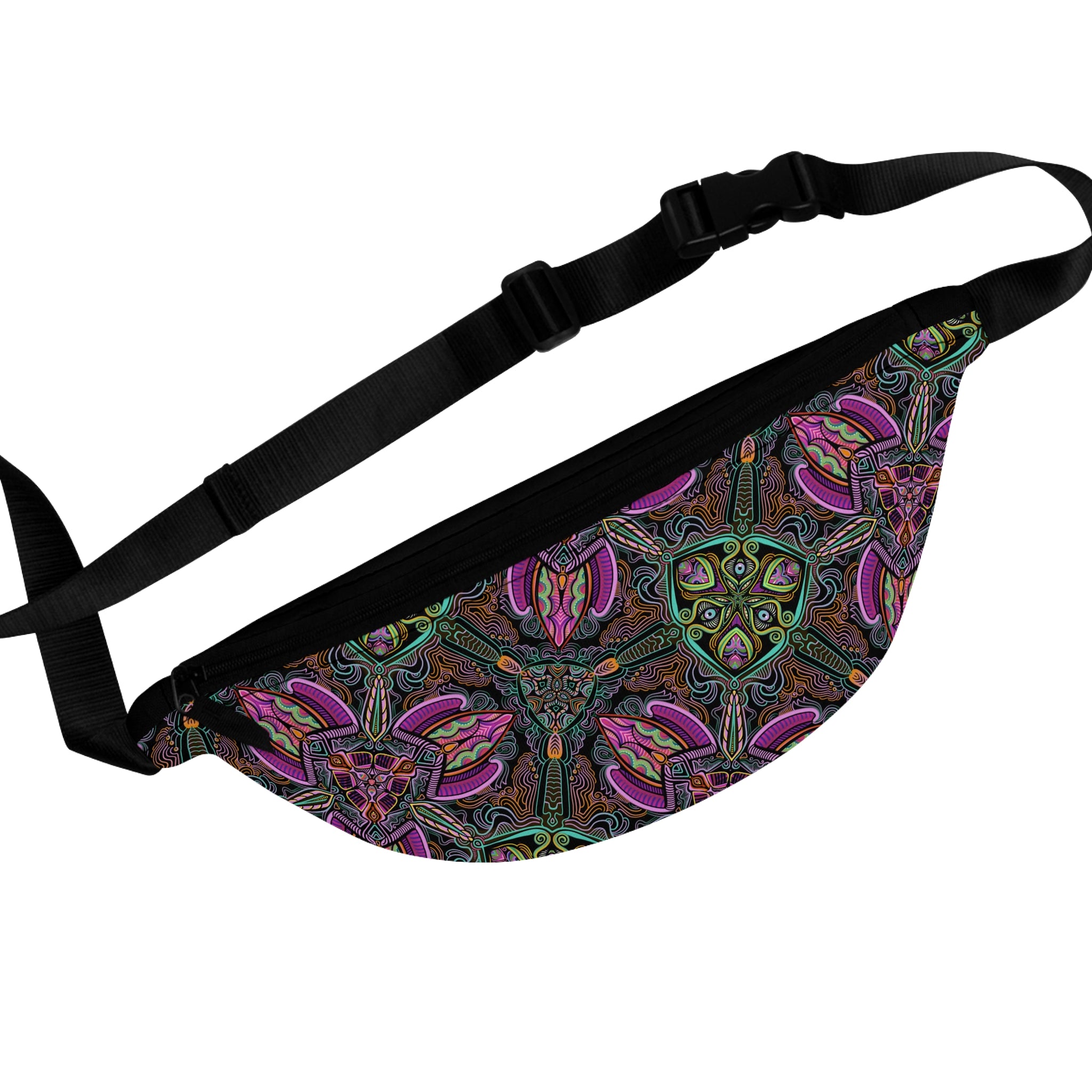 Fanny Pack — Psychedelic Floral Pattern Waist Bag