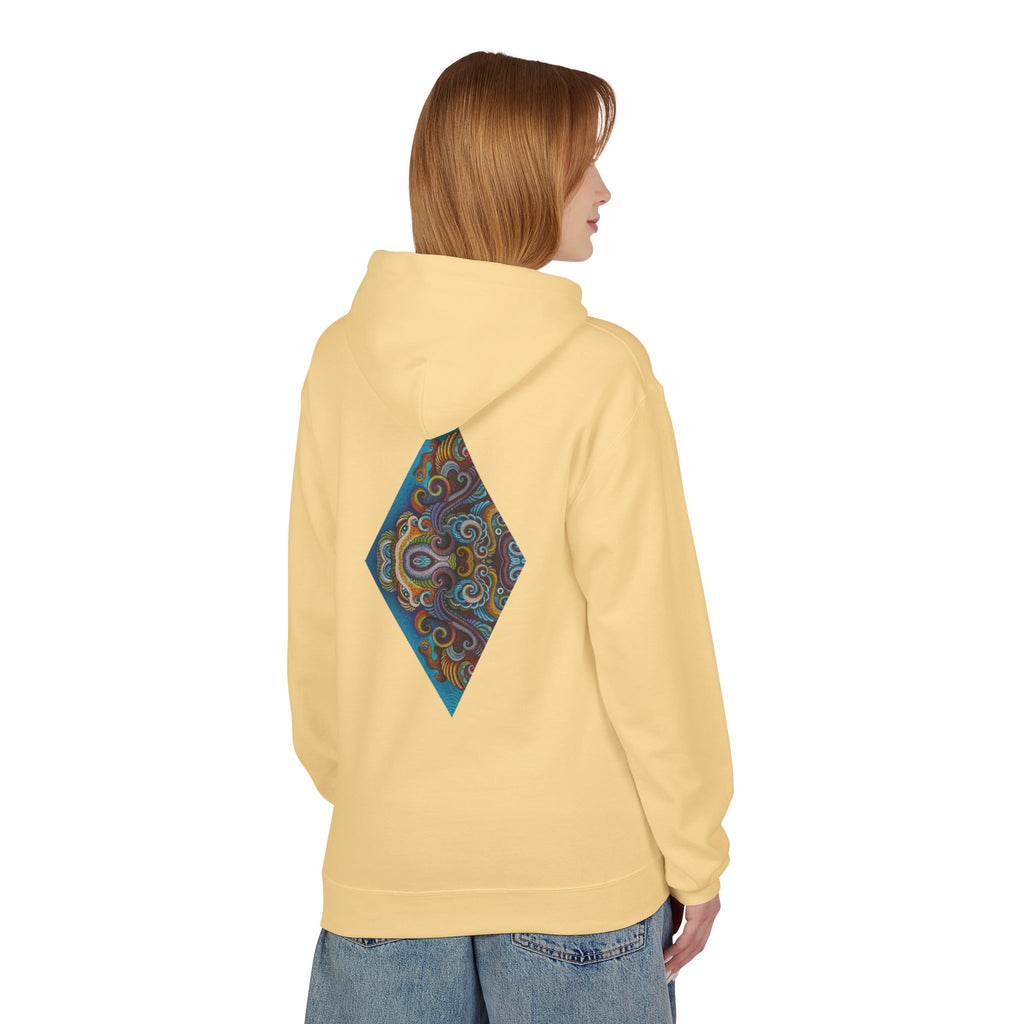 Hoodie — Colorful Geometric Tribal Diamond Print #g765889