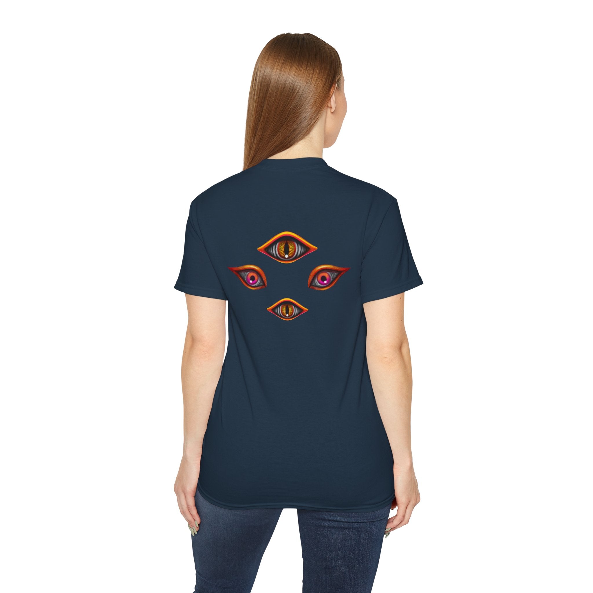 Mystic Eyes Graphic Tee — Psychedelic All-Seeing Eye T-Shirt #hfs84300
