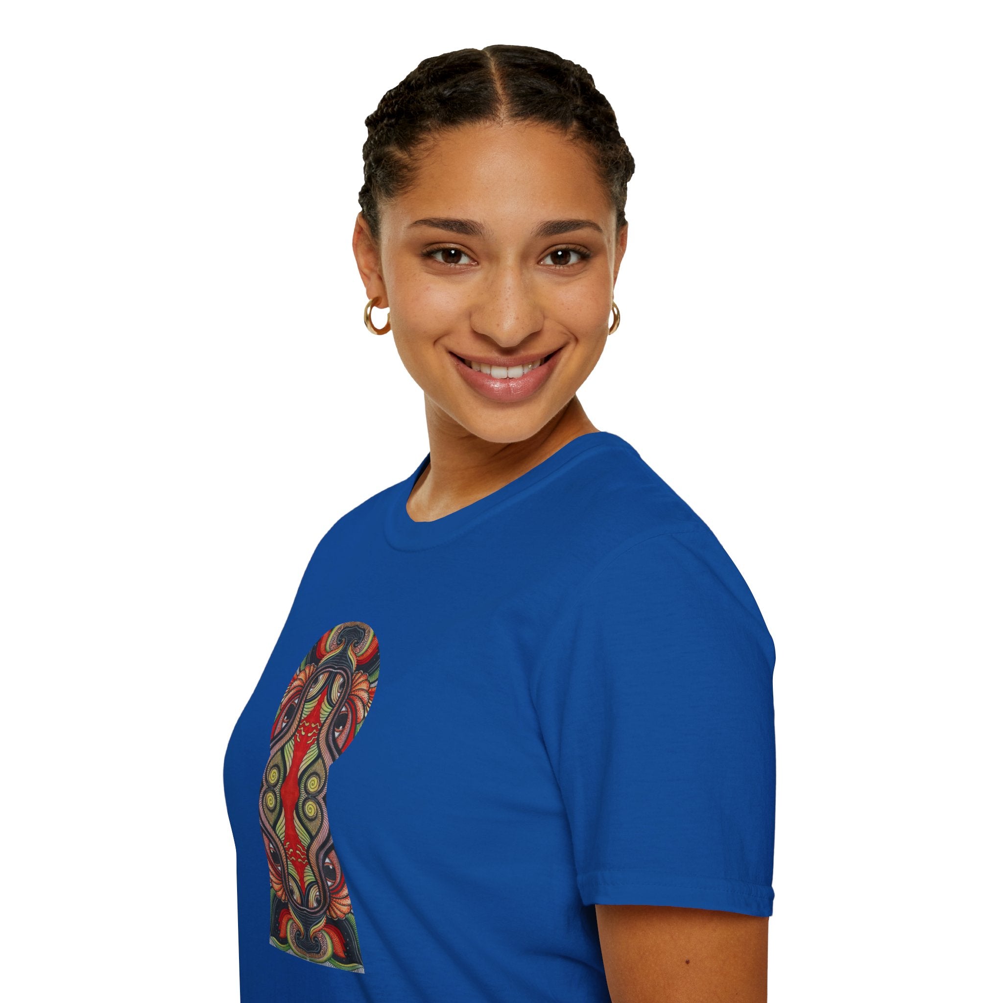 Keyhole & Star Psychedelic Graphic T-Shirt #fd763