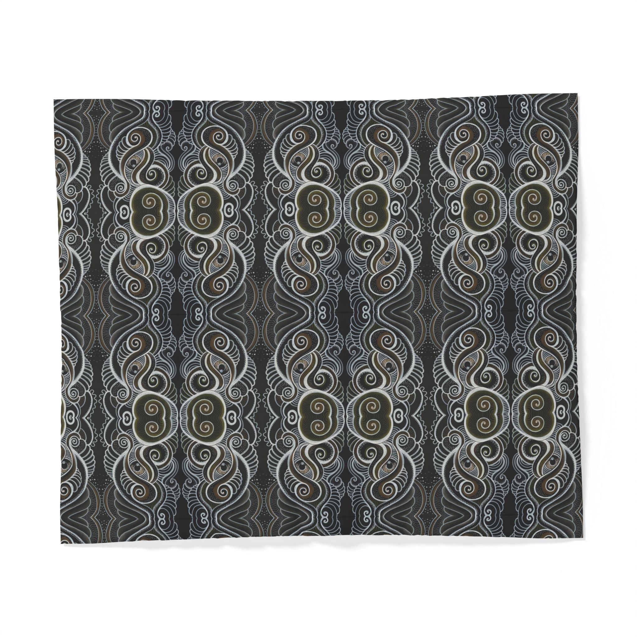 Duvet Cover — Dark Ornate Celtic Knot Pattern Cotton Duvet #j2321