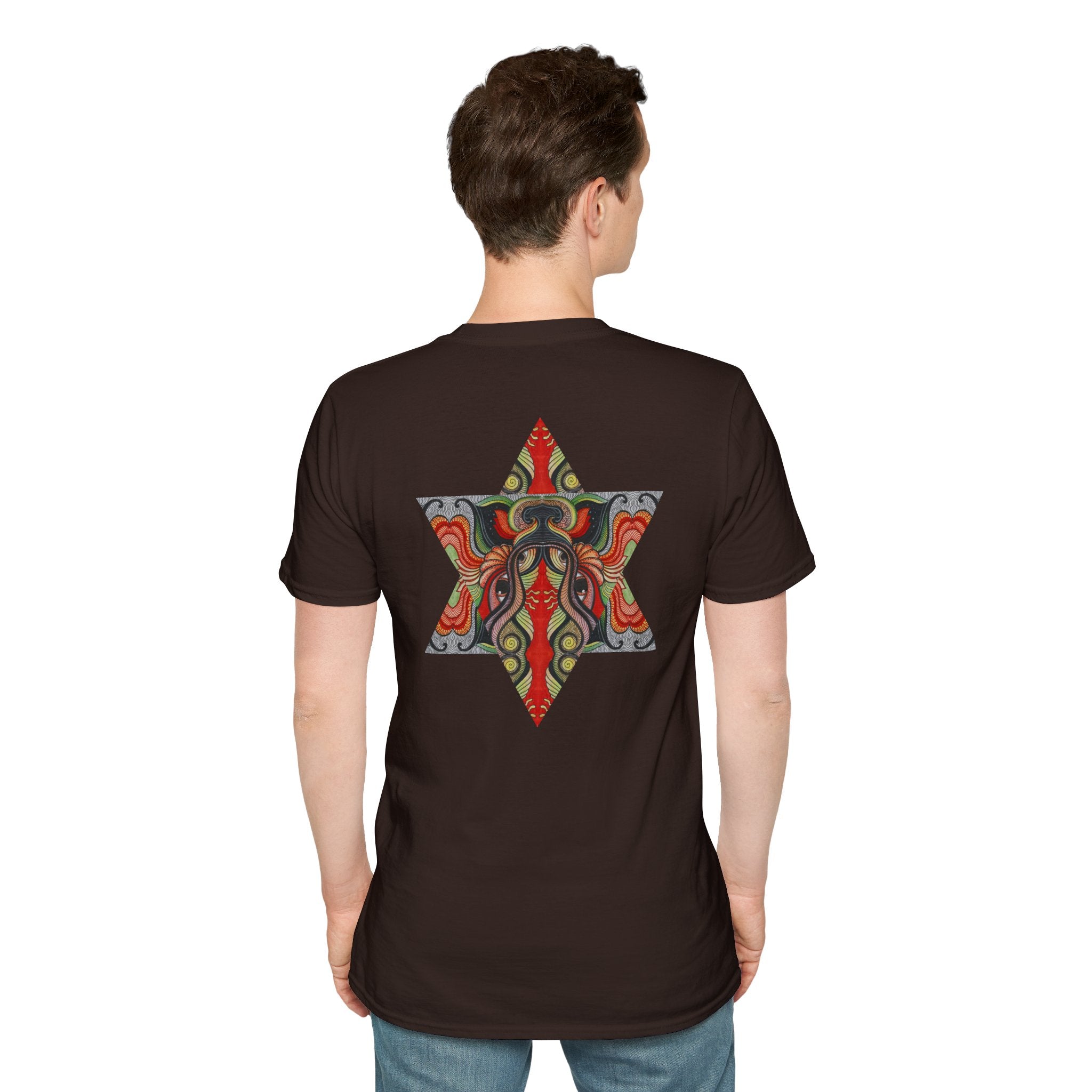 Keyhole & Star Psychedelic Graphic T-Shirt #fd763