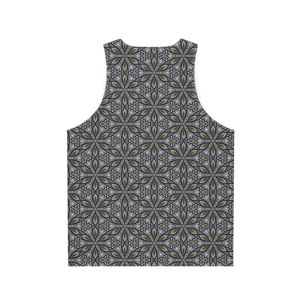Mandala Geometric All-Over Print Tank Top — Boho Floral Pattern #sfy3571