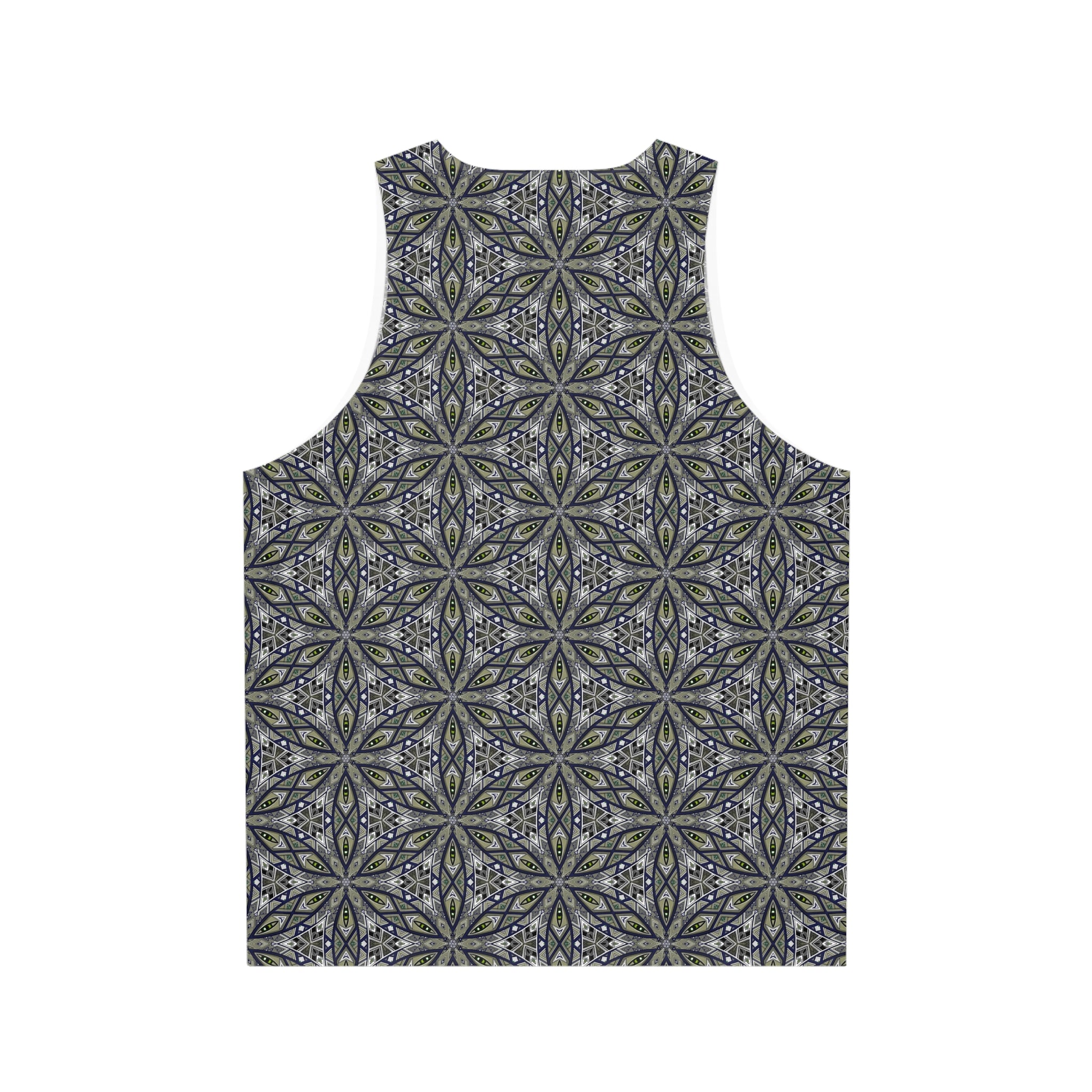 Mandala Geometric All-Over Print Tank Top — Boho Floral Pattern #sfy3571