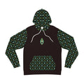 Peacock Feather Pattern Hoodie — Green All-Over-Print Fashion Hoodie #d00998654