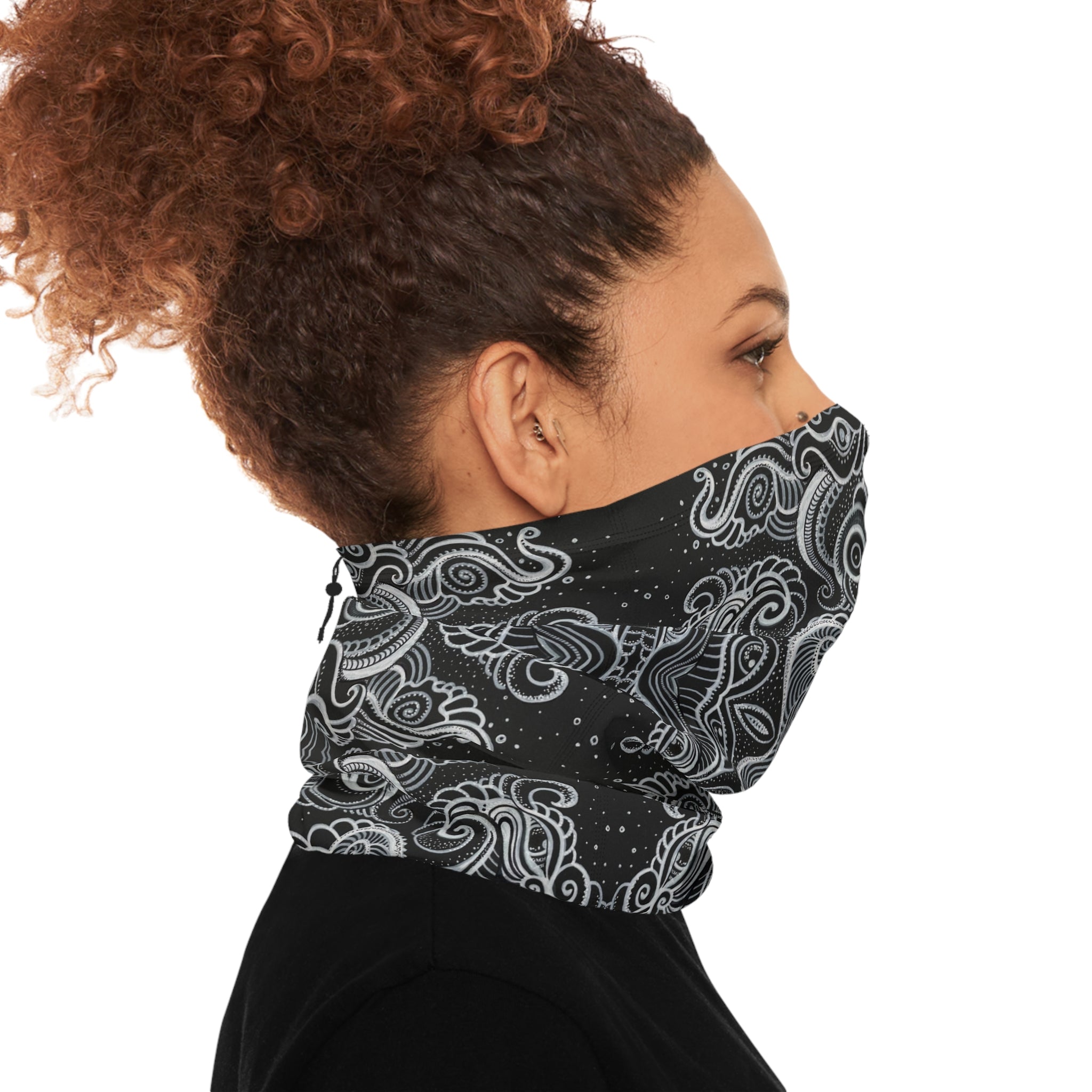 Winter Neck Gaiter With Drawstring #ag65134