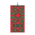 Winter Neck Gaiter — Festive Red Green Kaleidoscope Face Mask #as249761