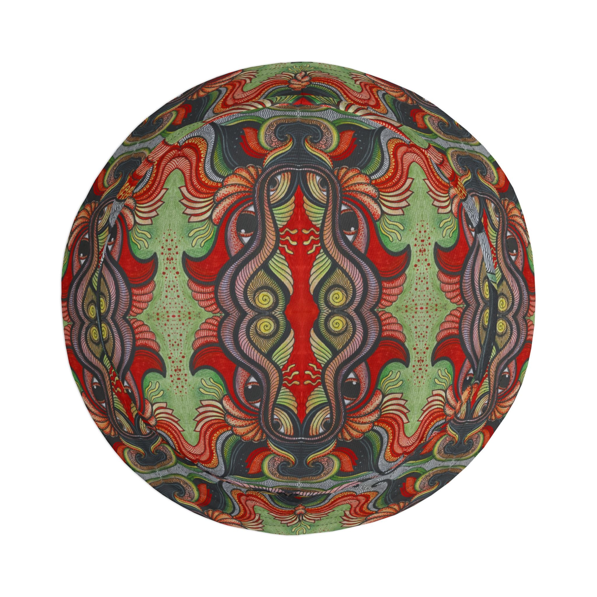 Psychedelic Floral Bucket Hat – Retro Boho Patterned Sun Hat #d2476543