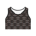 Mystic Eye Pattern Sports Bra — All-Over Print Athletic Crop Top #k9764570