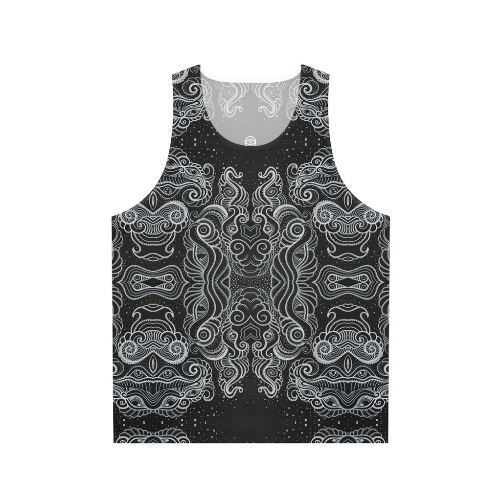 Intricate Black & White Mandala Tank #t23