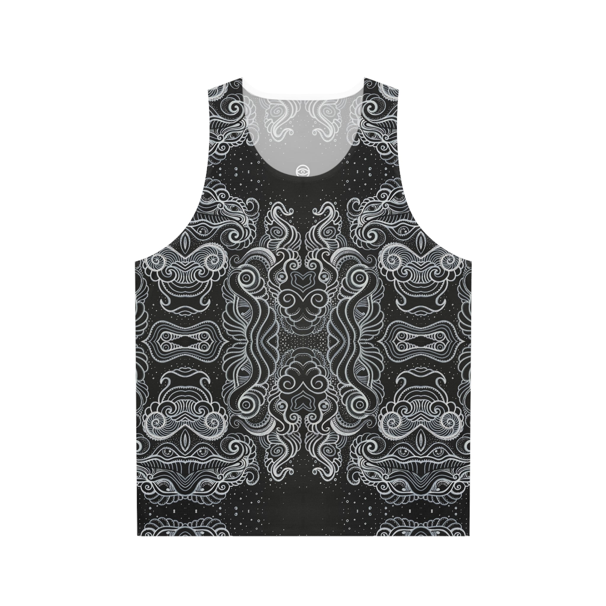 Intricate Black & White Mandala Tank #t23