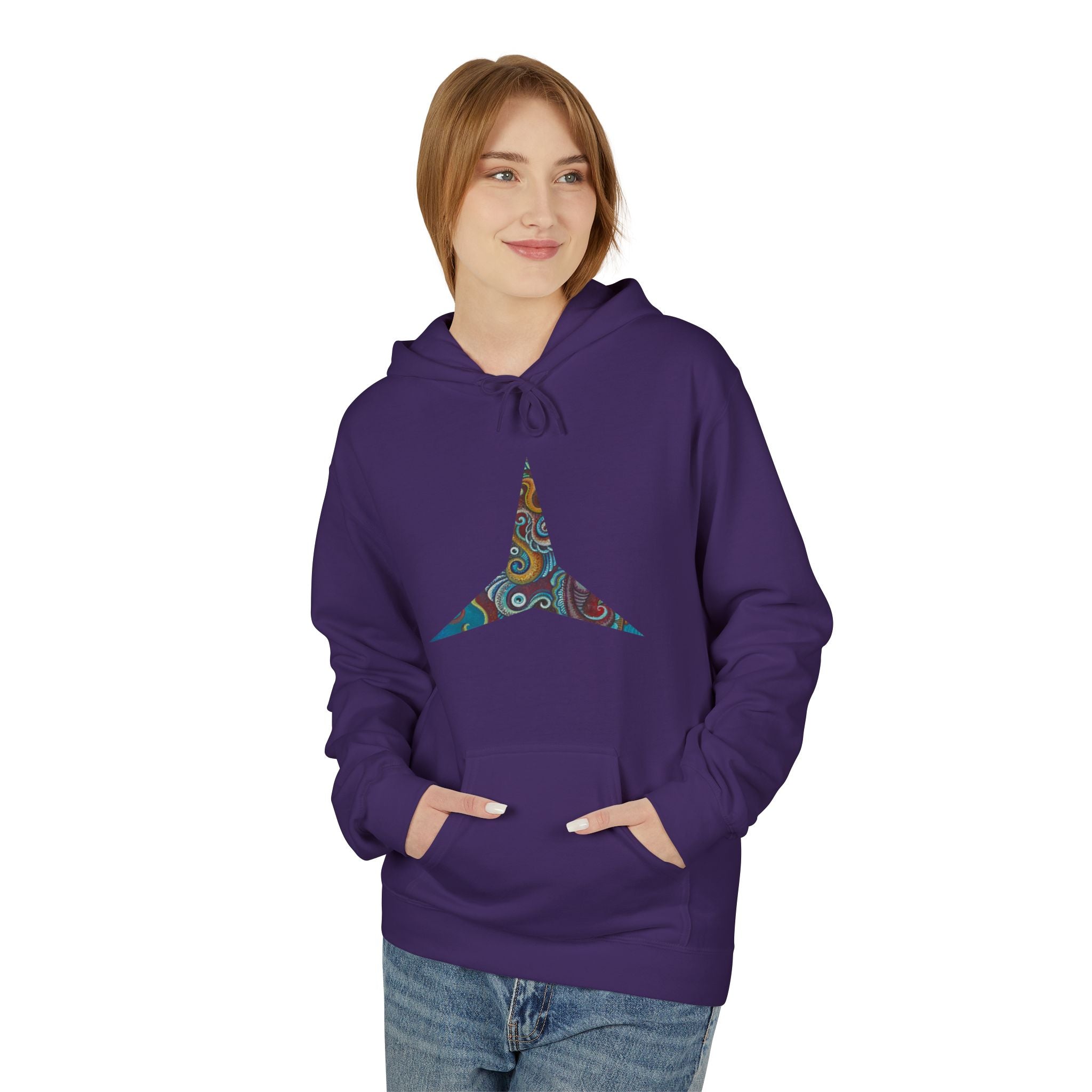 Hoodie — Colorful Geometric Tribal Diamond Print #g765889