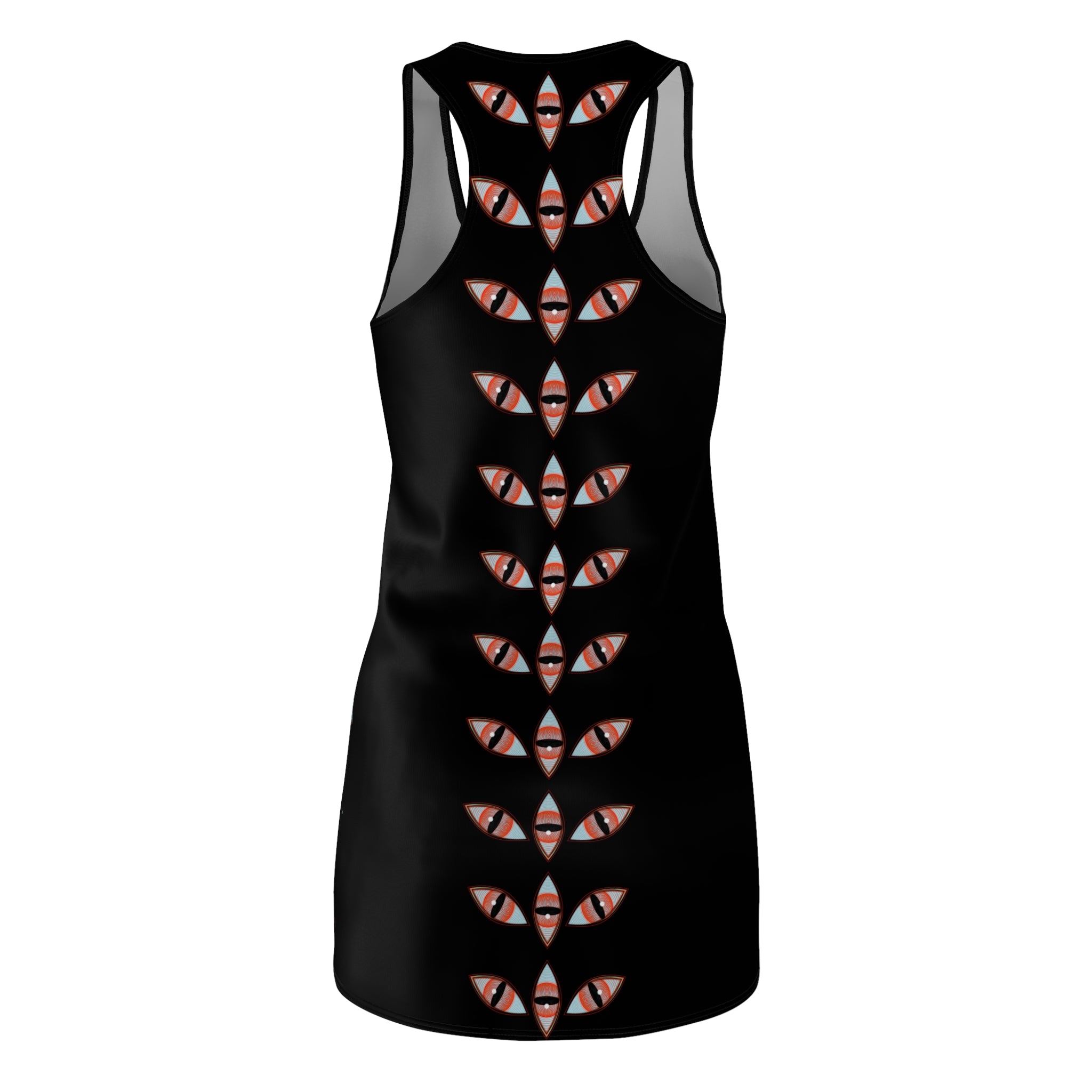 Racerback Dress with Gothic Cat Eye Stripe – Spooky Night Aesthetic #f2356124