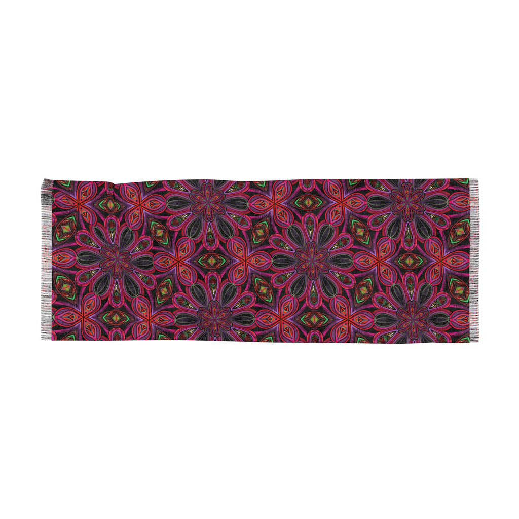 Light Scarf — Bohemian Kaleidoscope Floral Patterned Scarf #y4326