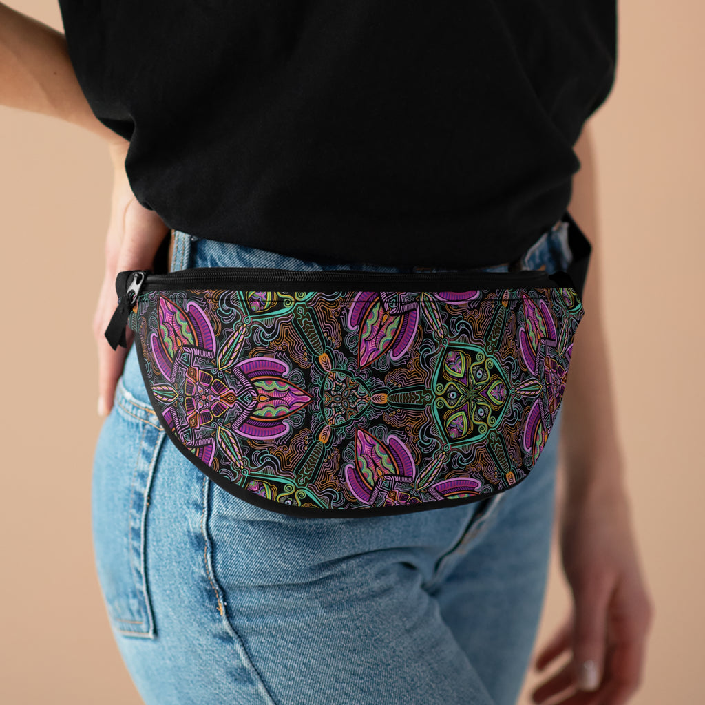Fanny Pack — Psychedelic Floral Pattern Waist Bag