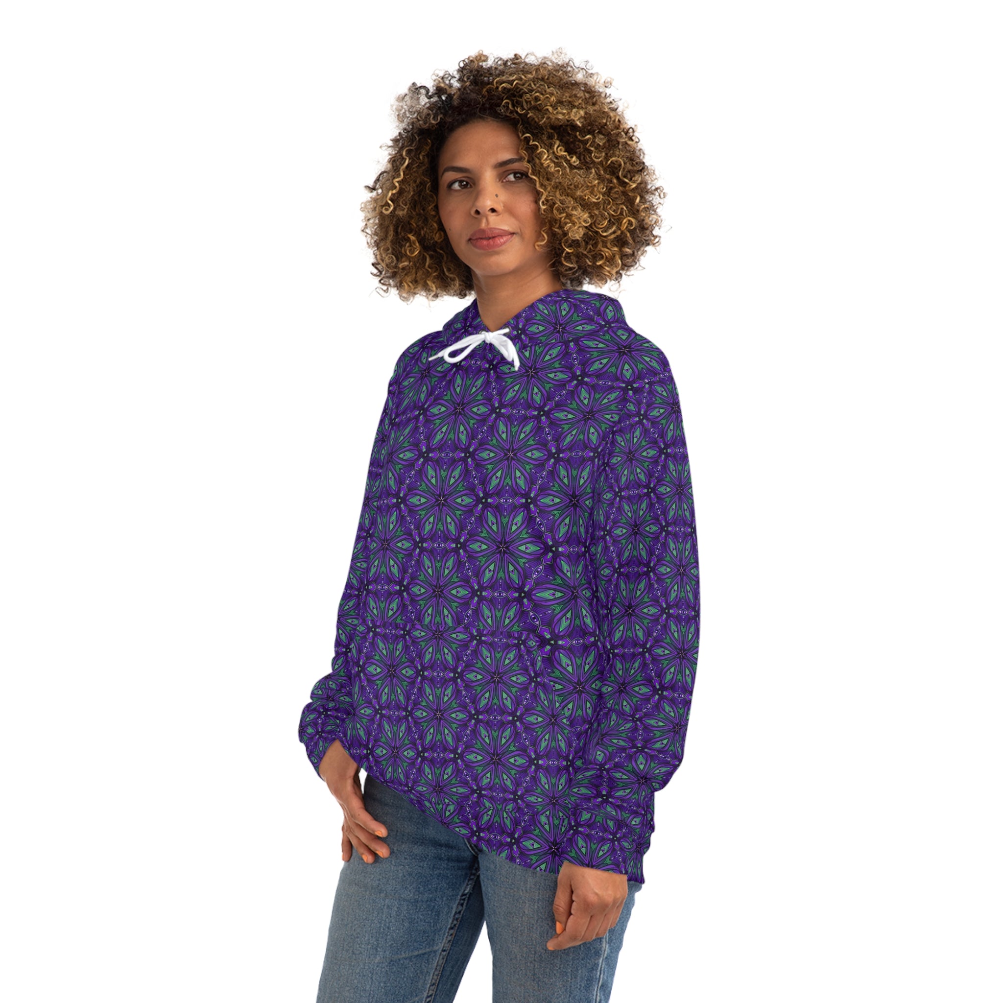 Purple Kaleidoscope All-Over-Print Hoodie #y08744