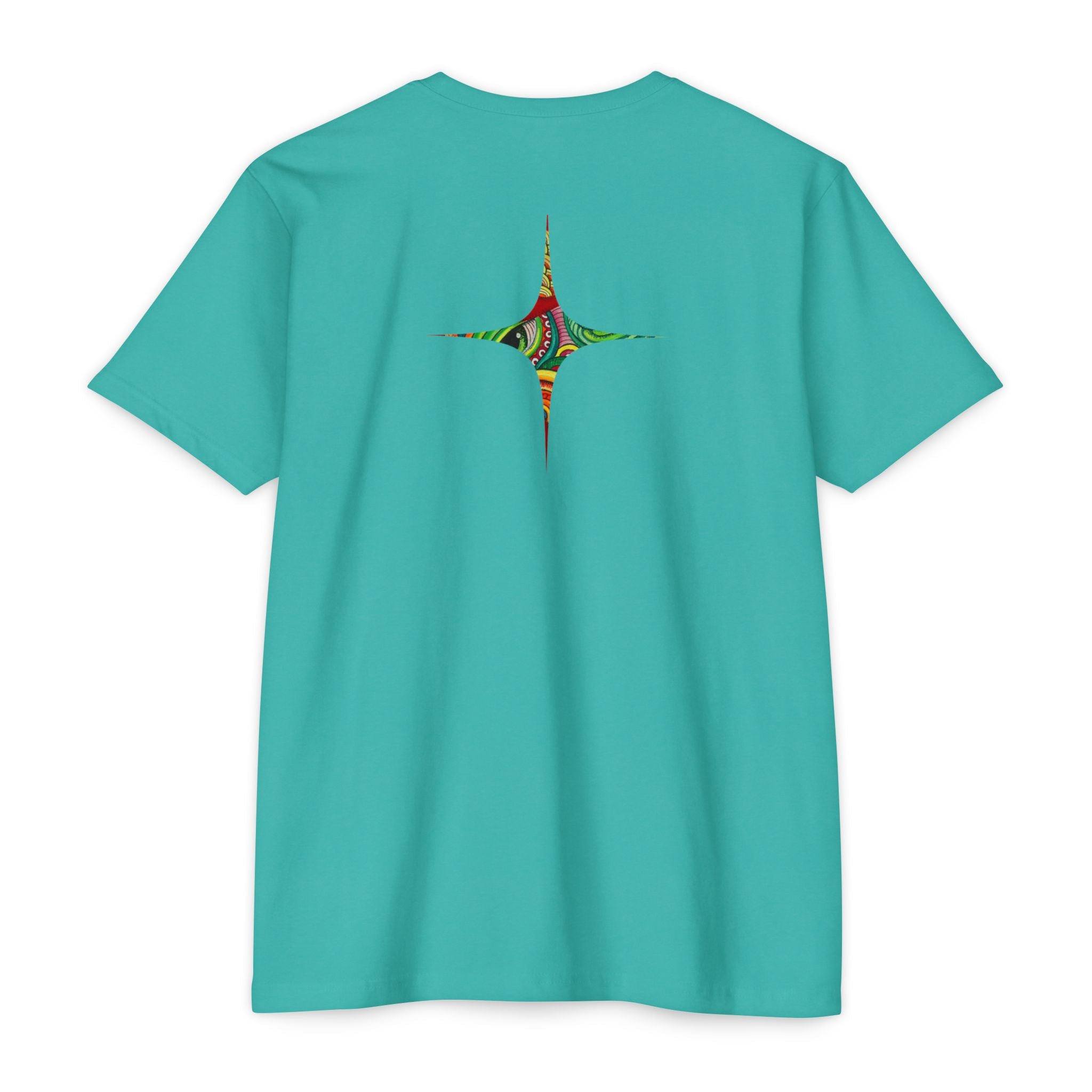Psychedelic Swirl T-Shirt — Colorful Abstract Ampersand & Star Graphic #ga975
