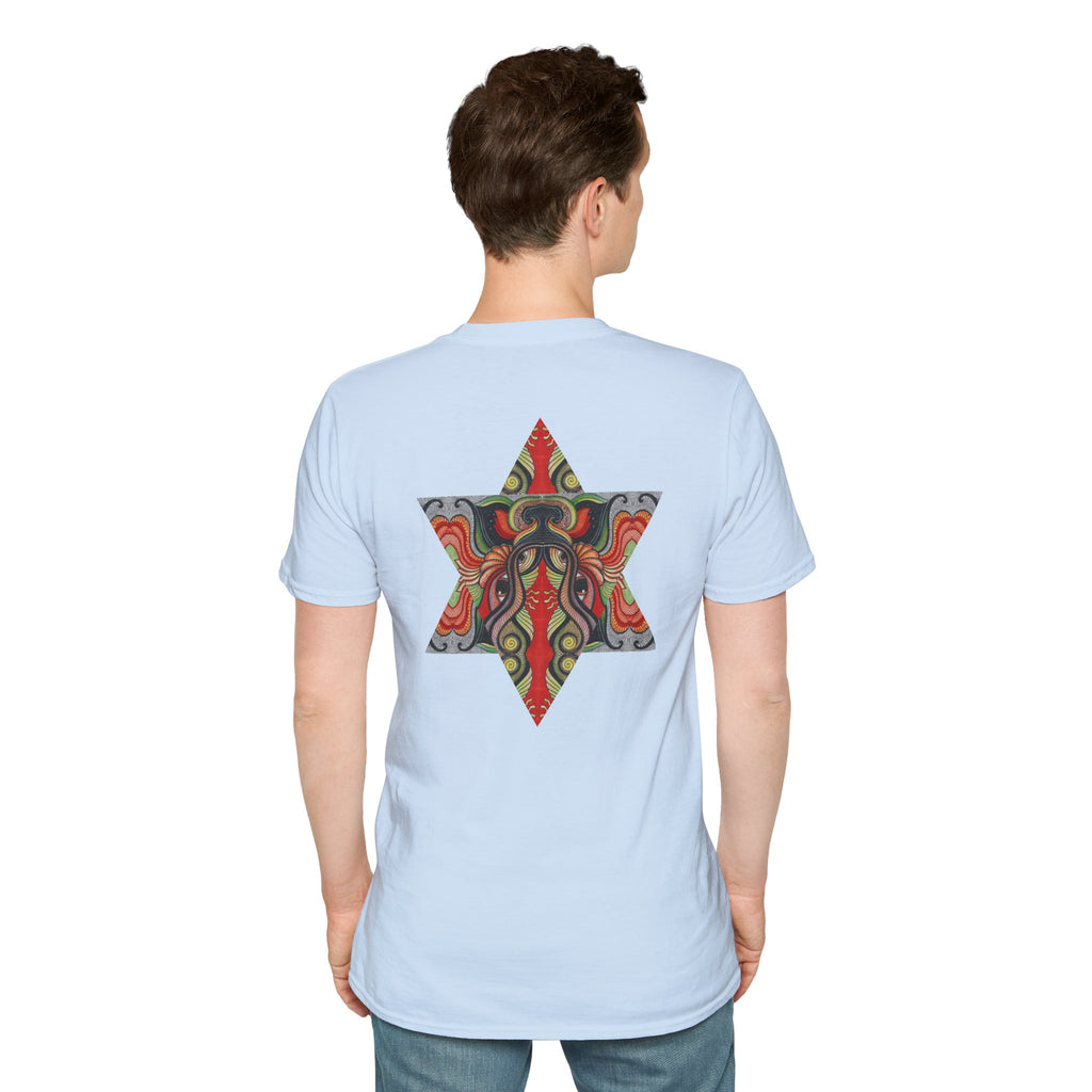 Keyhole & Star Psychedelic Graphic T-Shirt #fd763