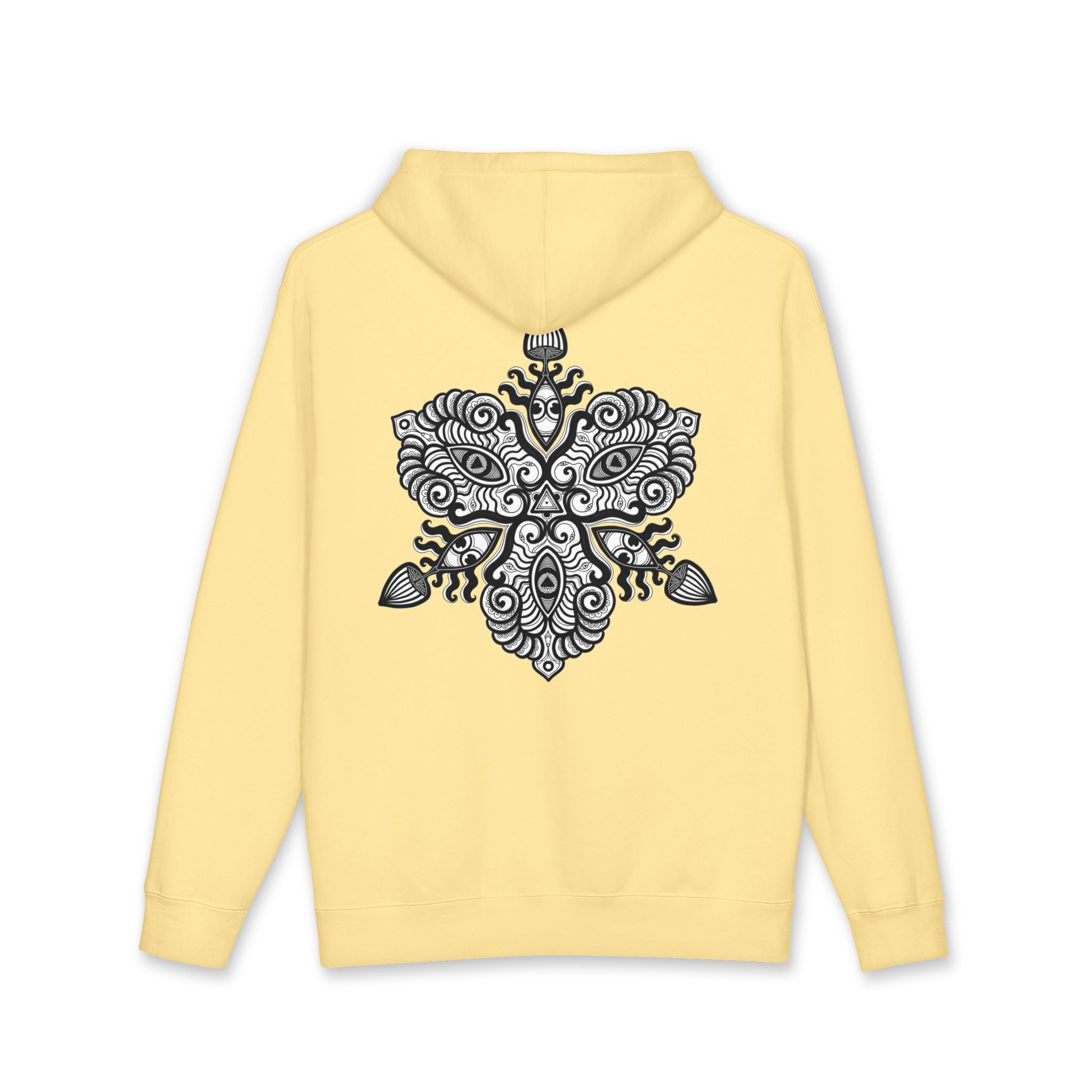 Hoodie — Intricate Black Tribal Mandala Skull Design #x8765467