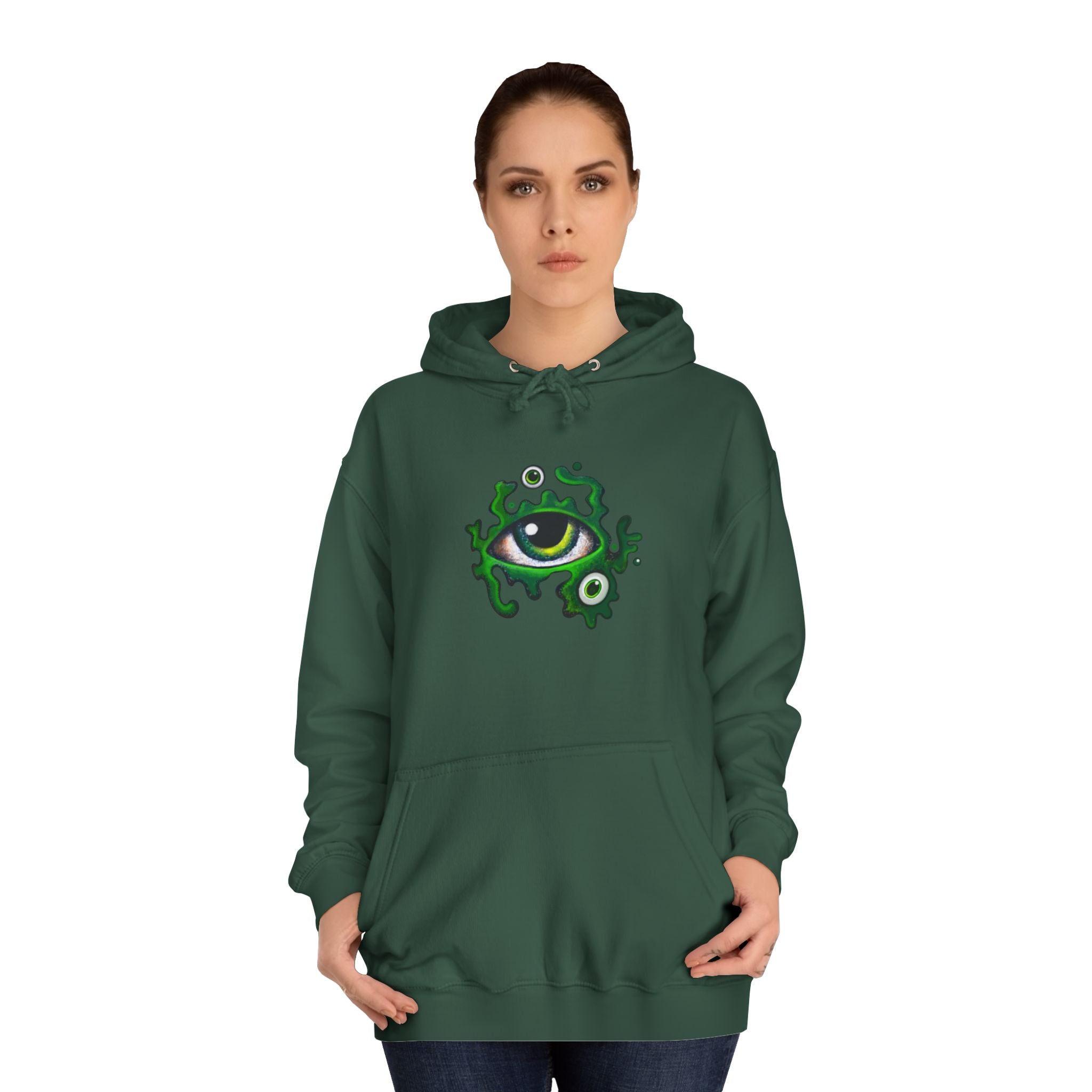 Green Eye Graphic Hoodie #r9764567