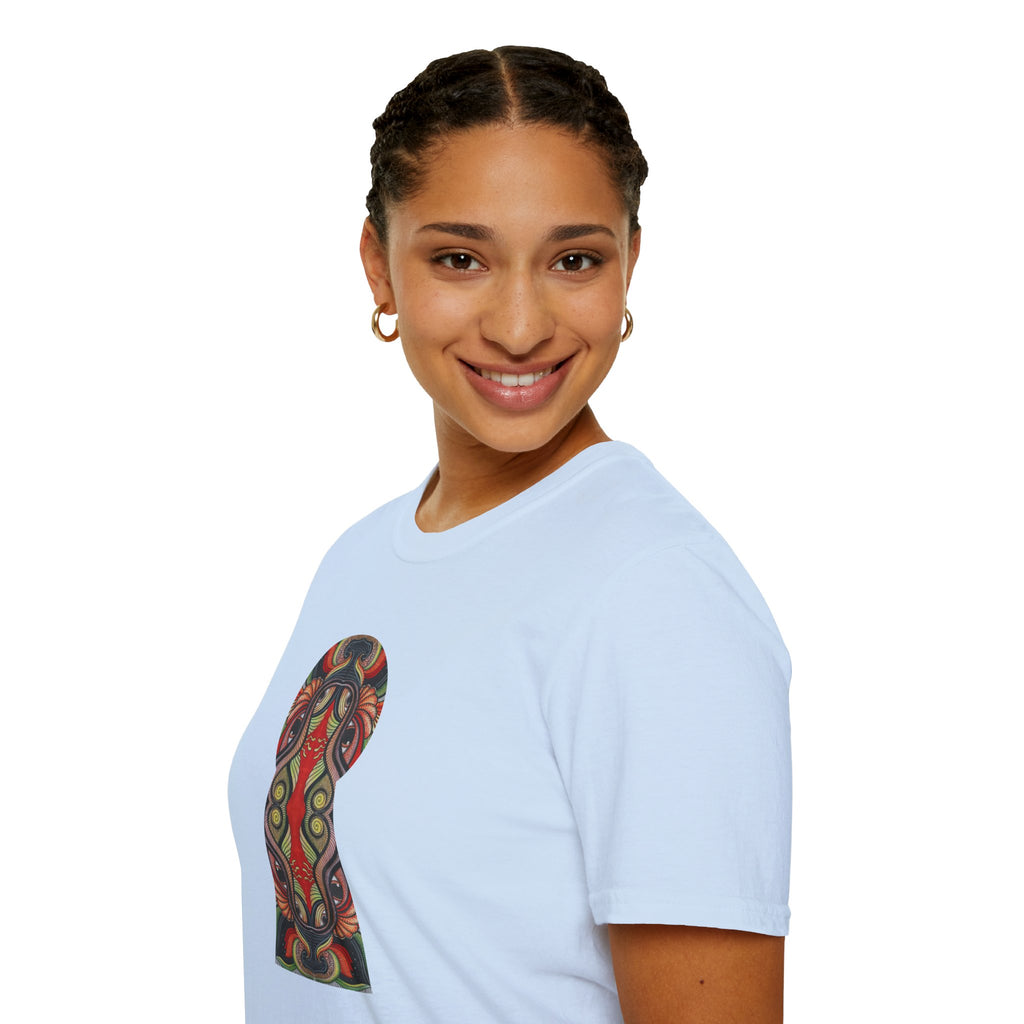 Keyhole & Star Psychedelic Graphic T-Shirt #fd763