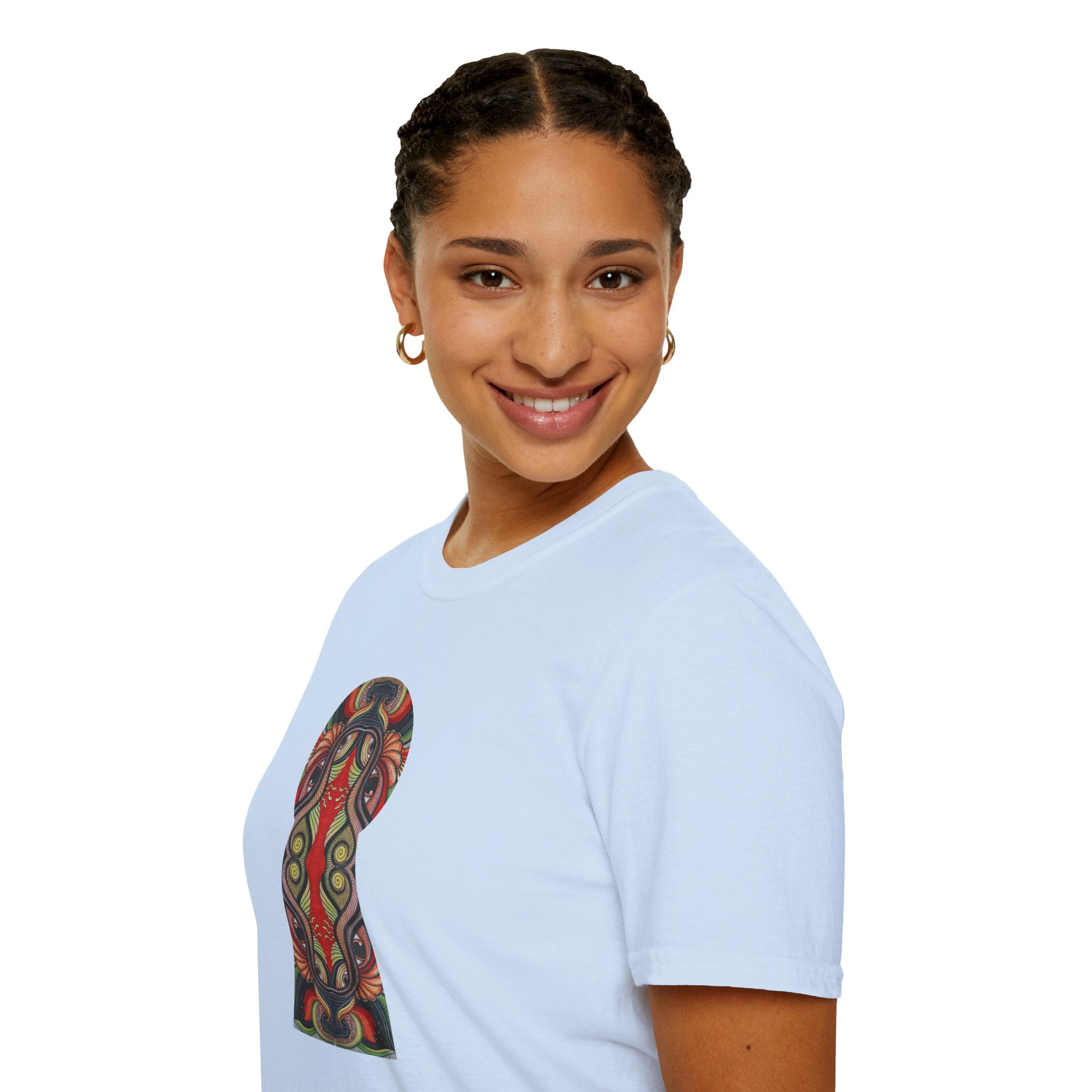 Keyhole & Star Psychedelic Graphic T-Shirt #fd763