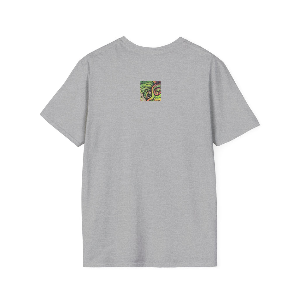 Psychedelic Green Mandala T-Shirt — Abstract Tribal Circle Art Tee #h84210