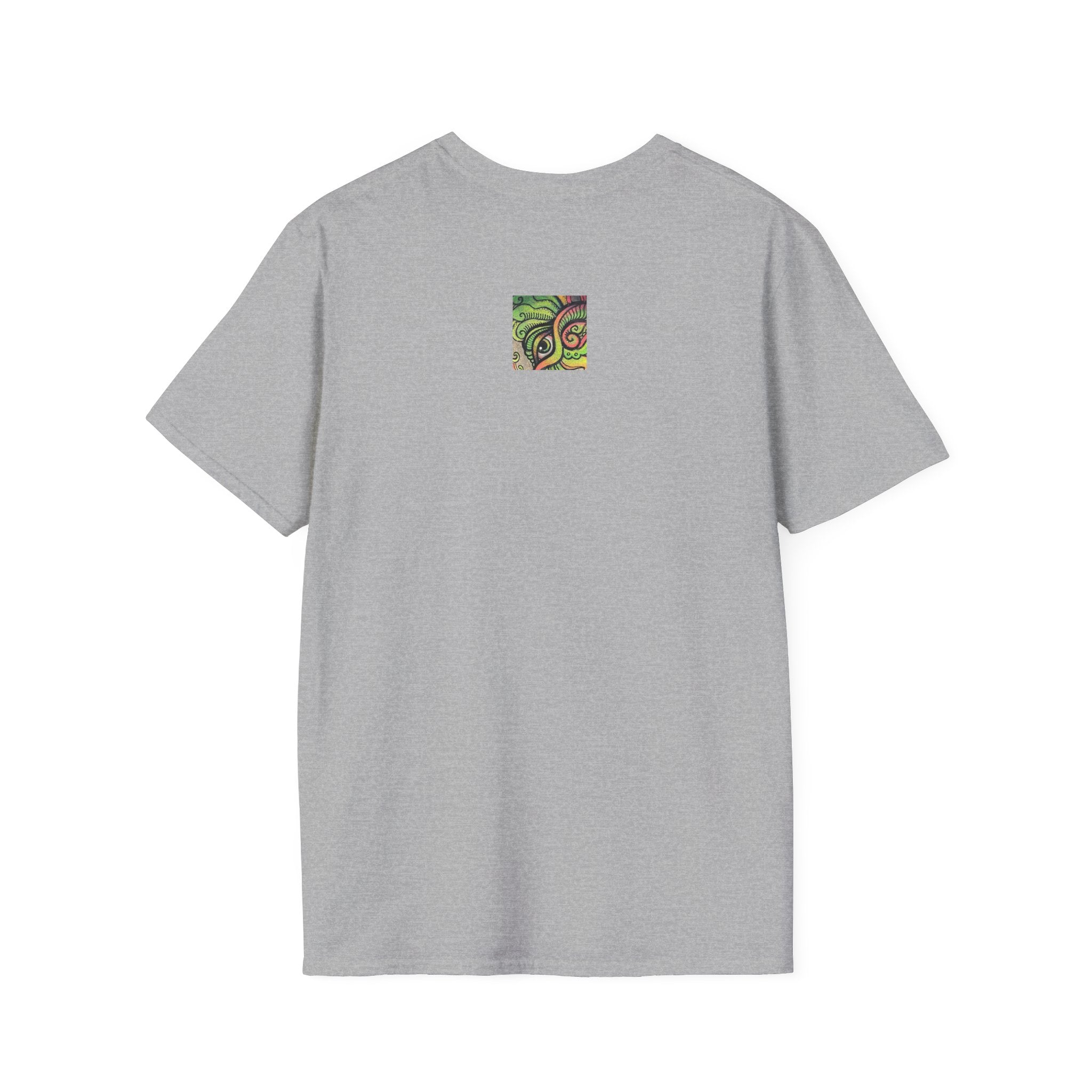 Psychedelic Green Mandala T-Shirt — Abstract Tribal Circle Art Tee #h84210