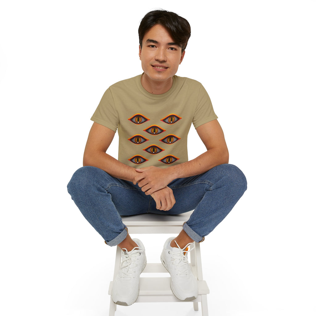 Mystic Eyes Graphic Tee — Psychedelic All-Seeing Eye T-Shirt #hfs84300