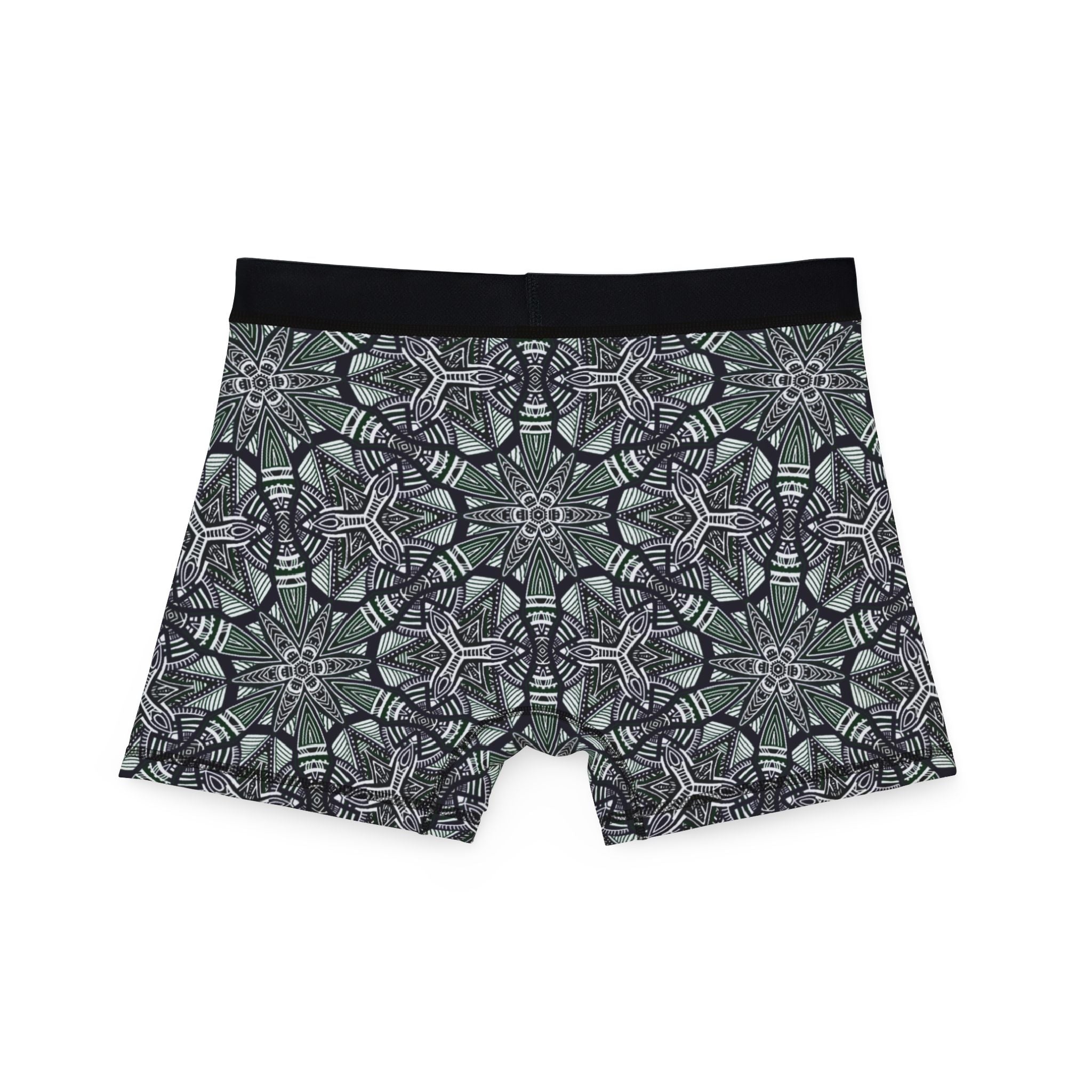 Kaleidoscope Geo Boxer Briefs — Men's Patterned Short Underwear #as23413
