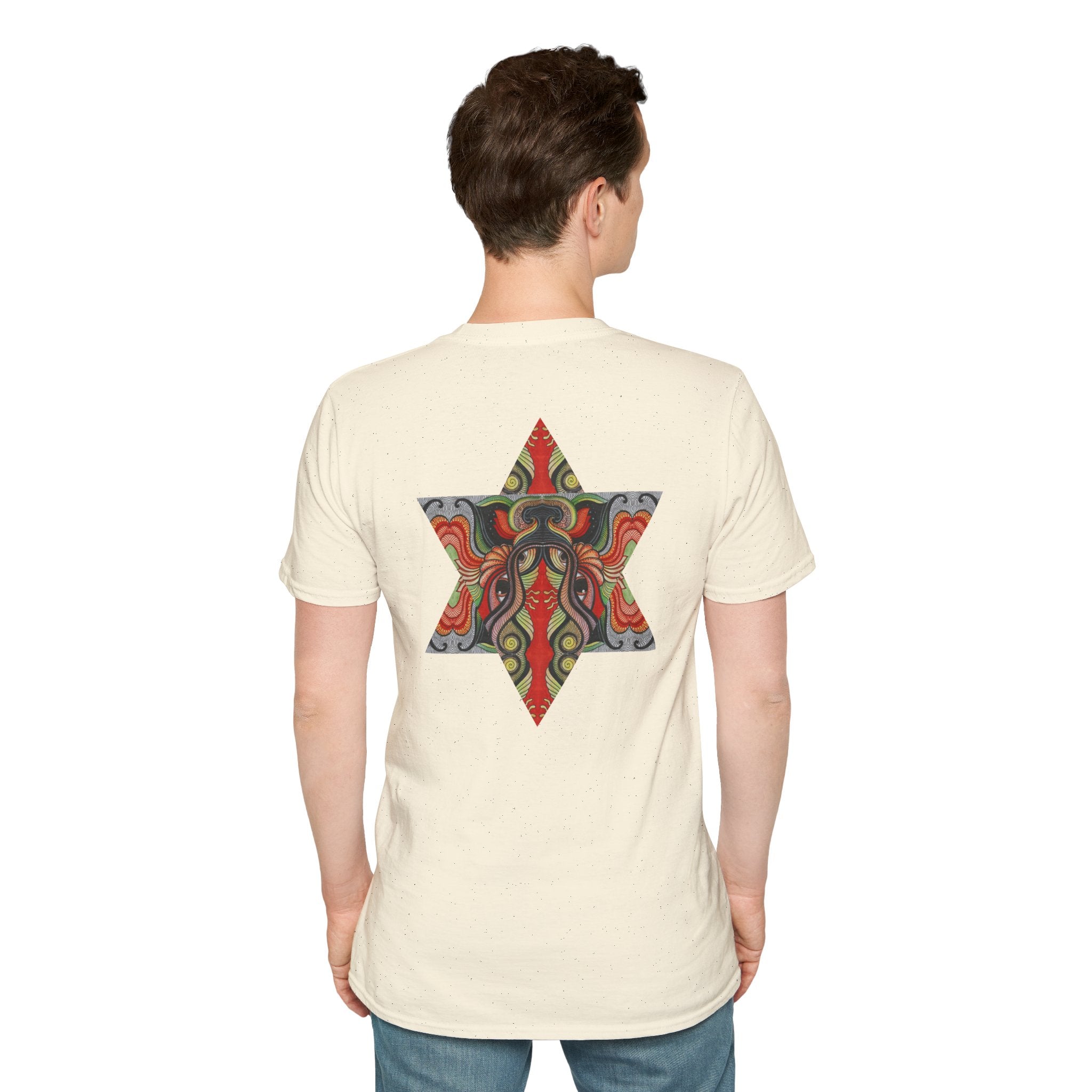 Keyhole & Star Psychedelic Graphic T-Shirt #fd763