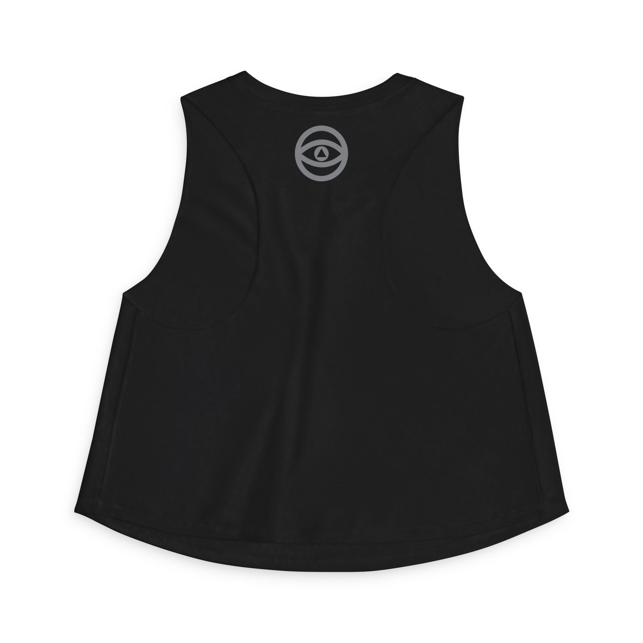 Women's Eye Cluster Crop Top — Mystical Boho Graphic Tank #k97357