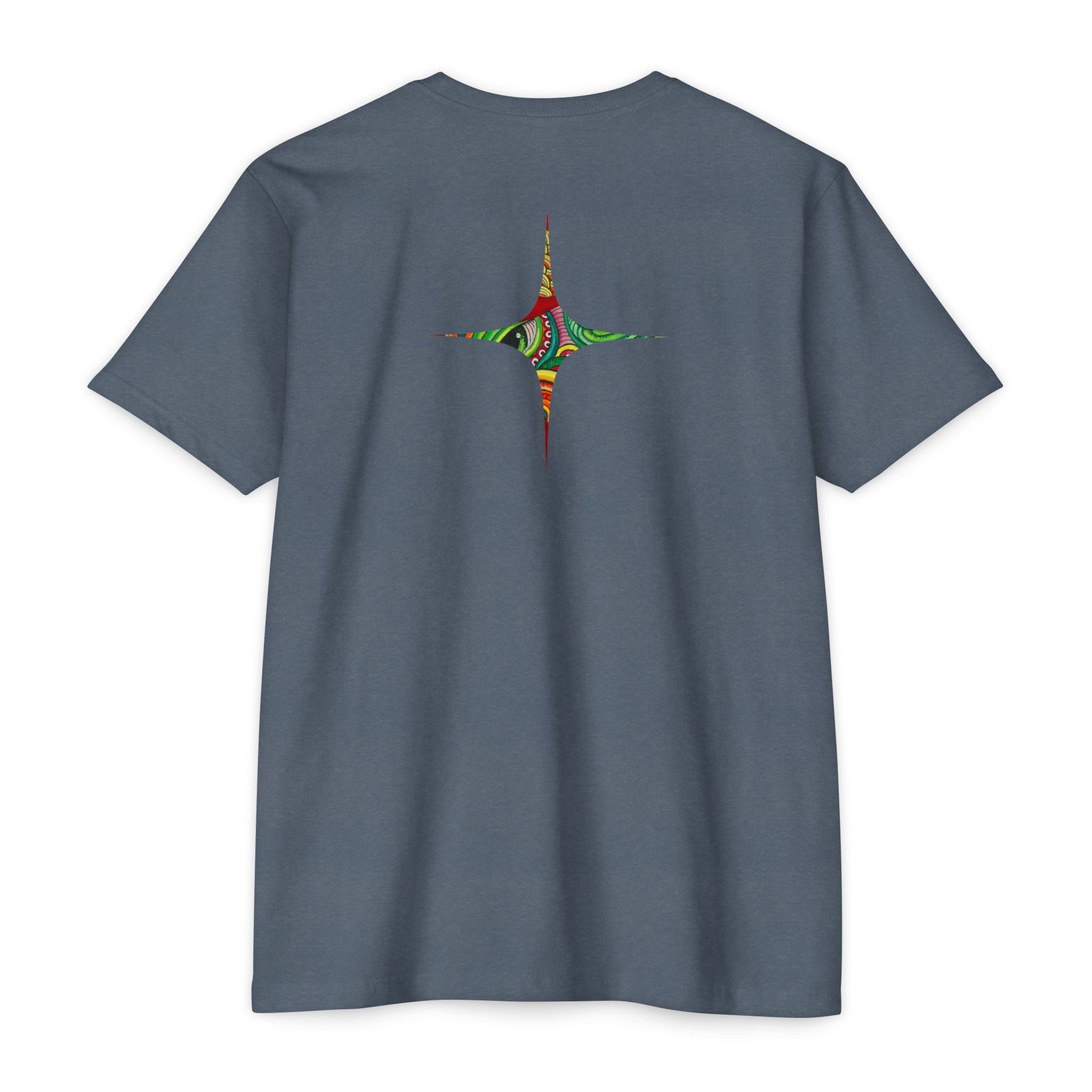 Psychedelic Swirl T-Shirt — Colorful Abstract Ampersand & Star Graphic #ga975